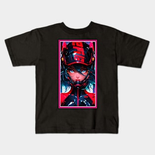 Anime Race Girl | High Quality Anime Artwork | Chibi Manga Anime Art Kids T-Shirt